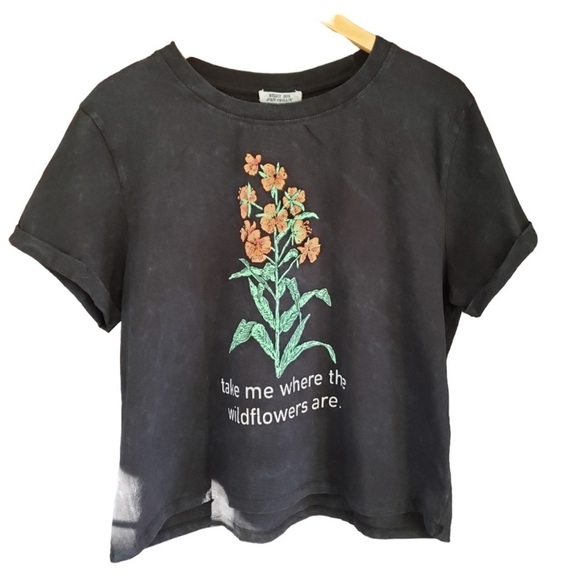 Love Peace & Lazy Days Wildflower oversized short sleeve - Picture 1 of 5